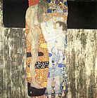 Gustav Klimt Canvas Paintings - The Three Ages of Woman